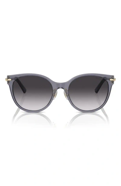 Tiffany & Co 54mm Gradient Cat Eye Sunglasses In Gray