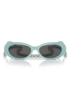 TIFFANY & CO 54MM OVAL SUNGLASSES WITH CHAIN