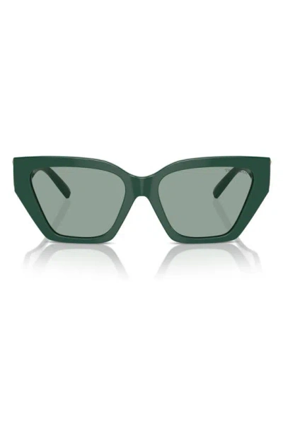 Tiffany & Co 55mm Cat Eye Sunglasses In Green