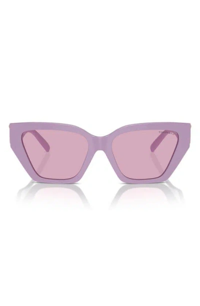 Tiffany & Co 55mm Cat Eye Sunglasses In Pink