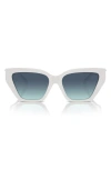 Tiffany & Co . Contemporary Cat-eye Sunglasses With Iconic T Motif In Blue Gradient