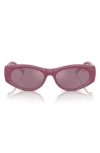 Tiffany & Co 55mm Oval Sunglasses In Fuchsia / Violet