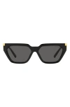 Tiffany & Co Tf4205u Branded-arm Irregular-frame Acetate Sunglasses In Black
