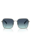 Tiffany & Co . 60mm Gradient Square Sunglasses In Azure / Gradient Blue