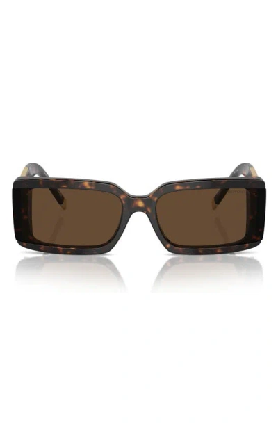 TIFFANY & CO TIFFANY & CO. 62MM OVERSIZE RECTANGULAR SUNGLASSES
