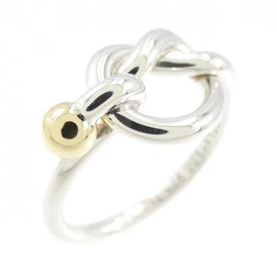 Pre-owned Tiffany & Co 925 Yellow Gold (18k) Band Ring () In Silver