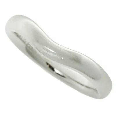 Pre-owned Tiffany & Co 950 Band Ring () In Silver