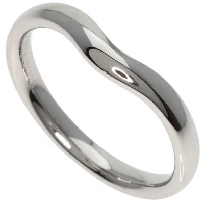 Pre-owned Tiffany & Co 950 Band Ring () In Silver