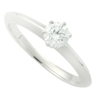 Pre-owned Tiffany & Co 950 Band Ring () In Silver