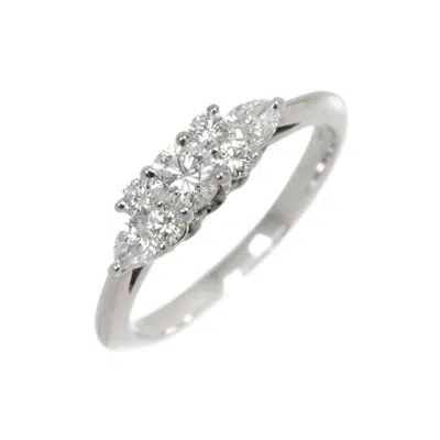 Pre-owned Tiffany & Co 950 Band Ring () In Silver