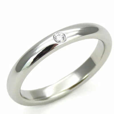 Pre-owned Tiffany & Co 950 Band Ring () In Silver