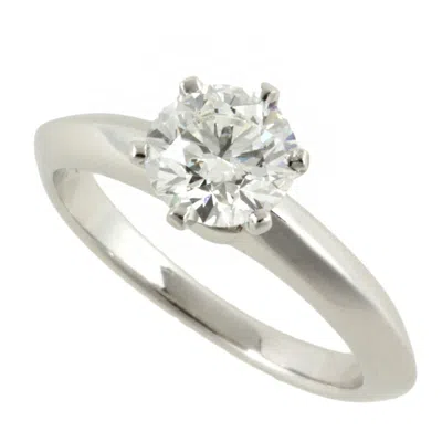Pre-owned Tiffany & Co 950 Wedding Ring () In Silver