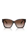 Tiffany & Co Acetate Square Oversized Sunglasses In Brown