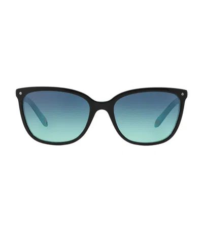 Tiffany & Co Acetate Square Sunglasses In Black