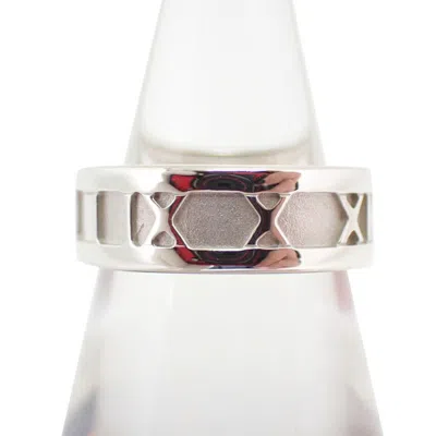 Pre-owned Tiffany & Co Atlas 925 Band Ring () In Silver