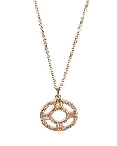 Tiffany & Co Atlas Diamond Pendant In 18k Rose Gold 0.24 Ctw On A Chain