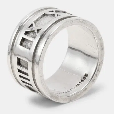 Pre-owned Tiffany & Co Atlas Silver Band Ring Size 54