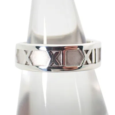 Pre-owned Tiffany & Co Atlas Sterling 925 Band Ring () In Silver