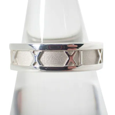Pre-owned Tiffany & Co Atlas Sterling 925 Band Ring () In Multi