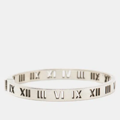 Pre-owned Tiffany & Co Atlas Sterling Silver Bangle Bracelet