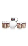 Tiffany & Co Batik Rattan; Crystal Refresher Set In Multi