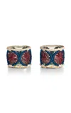 Tiffany & Co Batik Set-of-two Rattan Candleholders In Multi