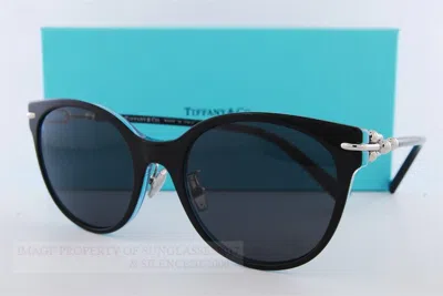 Pre-owned Tiffany & Co Brand . Sunglasses Tf 4223d 8285s4 Black/dark Grey For Women In Gray