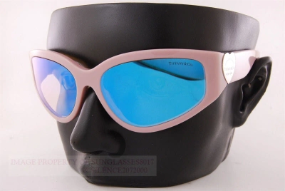 Pre-owned Tiffany & Co Brand . Sunglasses Tf 4217 8393/mu Pink/blue Mirror Women