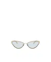 Tiffany & Co Cat's Eye Frame Emblem Sunglasses In White
