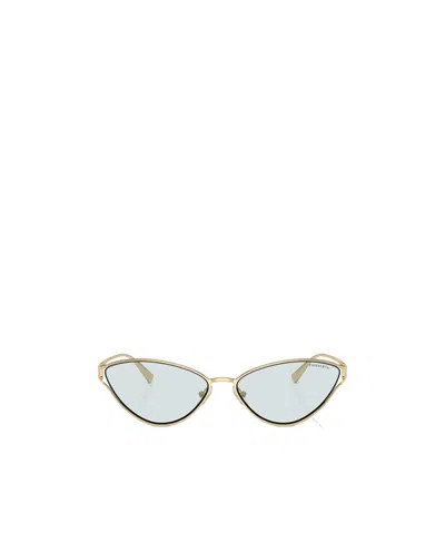 Tiffany & Co Cat's Eye Frame Emblem Sunglasses In White