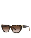 Tiffany & Co Cat Eye Sunglasses, 56mm In Havana/brown Gradient