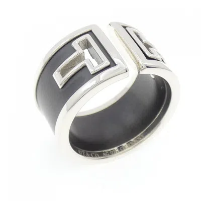 Pre-owned Tiffany & Co Ceramic 925 Band Ring () In Black