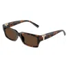 Tiffany & Co Womens Brown Tf4226u Rectangle-frame Tortoiseshell Acetate Sunglasses In Brown