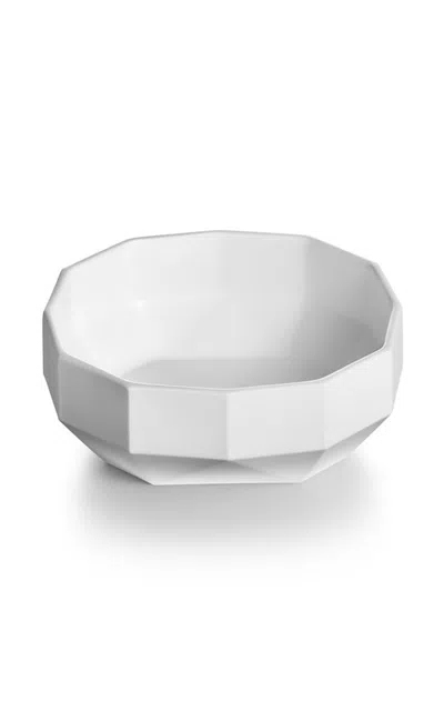 Tiffany & Co Facet Small Bone China Bowl In White