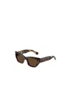 Tiffany & Co . Bold Angular Sunglasses With Tortoiseshell Pattern In Brown