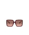 Tiffany & Co 55mm Gradient Square Sunglasses In Brown