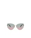 Tiffany & Co Geometric Frame Gradually Changing Sunglasses In Gray