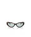 Tiffany & Co Geometric Frame Sunglasses In Green