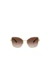 Tiffany & Co Geometric Frame Sunglasses In Nude