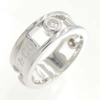 Pre-owned Tiffany & Co Gold (18k) Band Ring () In Silver