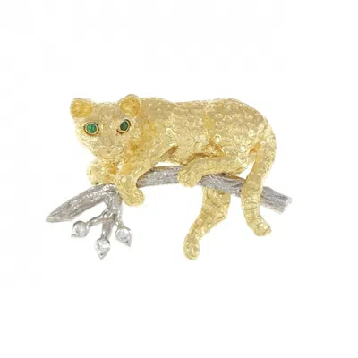 Pre-owned Tiffany & Co Gold (18k) Yellow Gold (18k) Brooch () In Multi