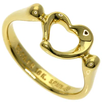 Pre-owned Tiffany & Co Heart Alloy Yellow Gold (18k) Band Ring () In Multi
