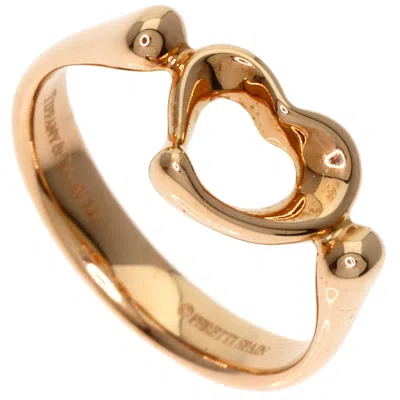 Pre-owned Tiffany & Co Heart Pink Gold (18k) Band Ring () In Multi