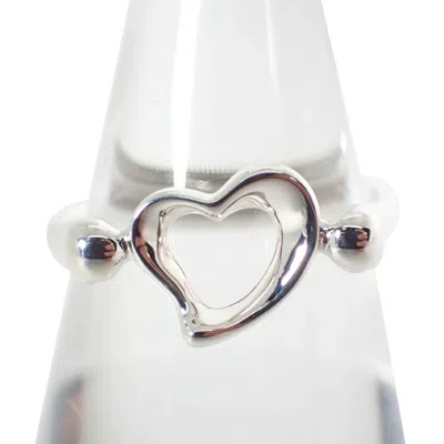 Pre-owned Tiffany & Co Heart Sterling 925 Band Ring () In Multi