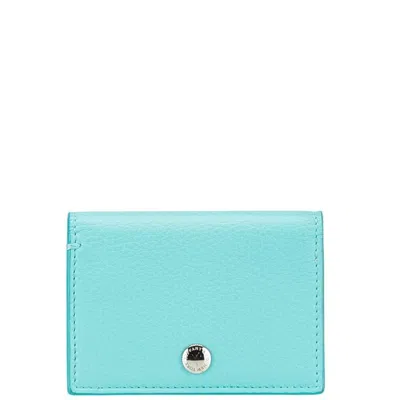 Pre-owned Tiffany & Co Leather Card Case () In Blue