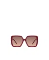 Tiffany & Co Logo Logo Sunglasses In Red
