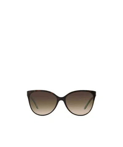 Tiffany & Co Logo Sunglasses In Brown
