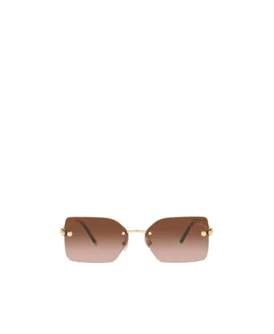 Tiffany & Co Logo Sunglasses In Brown