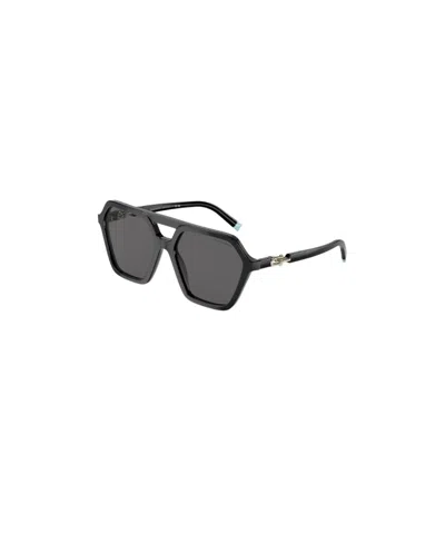 Tiffany & Co Logo Sunglasses In Gray