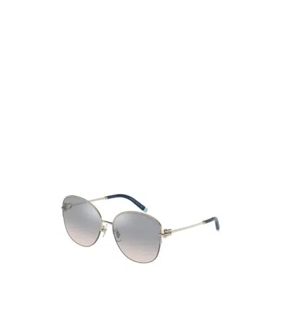 Tiffany & Co Metal Frame Sunglasses In Gray